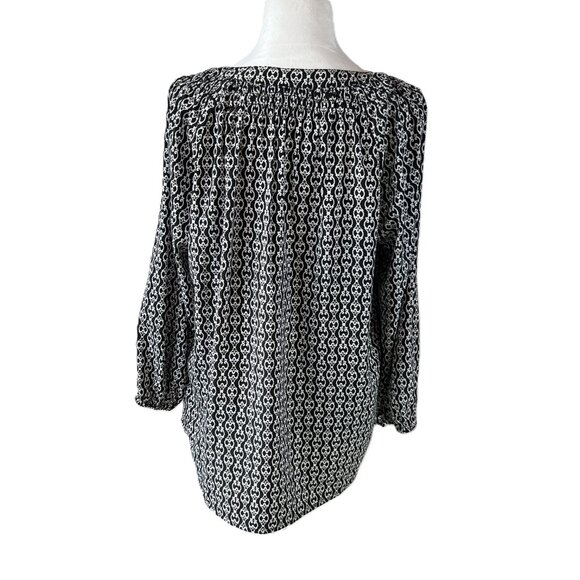 🖤Dana Buchman XL White & Black Top Classic Chic Elegance - Picture 7 of 13